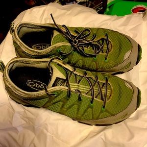 Oboz hiking shoes.